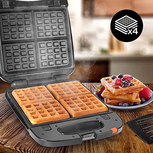 Duronic SWM60 Snack Maker - Waffle Iron, Panini Press