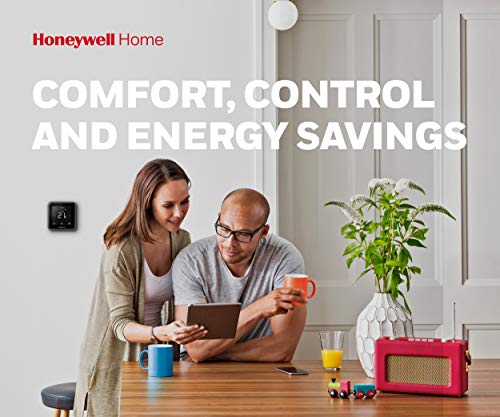 Honeywell T6R Wireless Smart Thermostat, works with Amazon Alexa Black