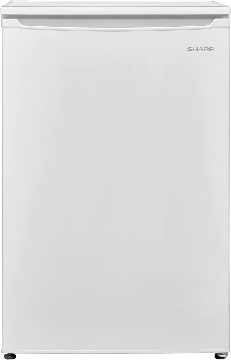 SHARP 54cm Freestanding Under Counter Freezer - Reversible Door, White