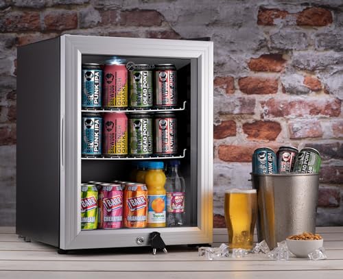 Subcold Super35 LED Mini Fridge - Glass Door, 35L, Black