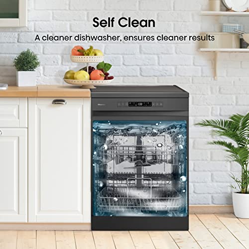 Hisense HS523E15WUK Slimline 10 Places Free Standing Dishwasher White