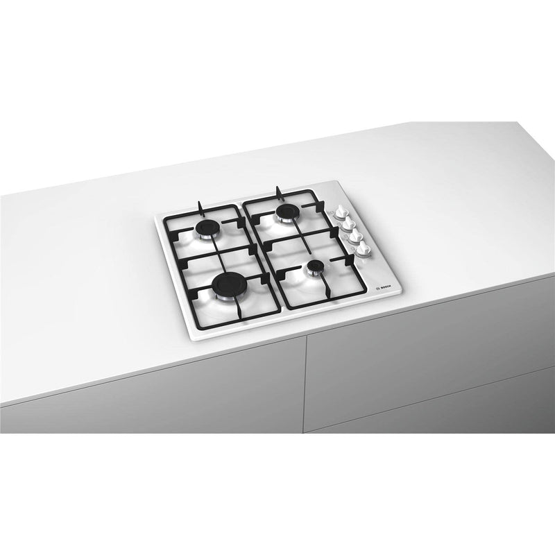 Bosch PBP6B6B60 Gas Hob, 60cm, Black, Serie 2, Built-in