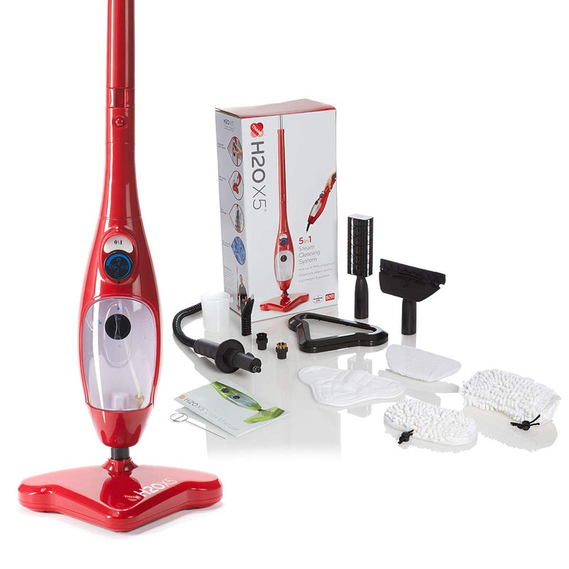 H2O X5 Steam Mop & Handheld Cleaner, Multifunctional System, Green