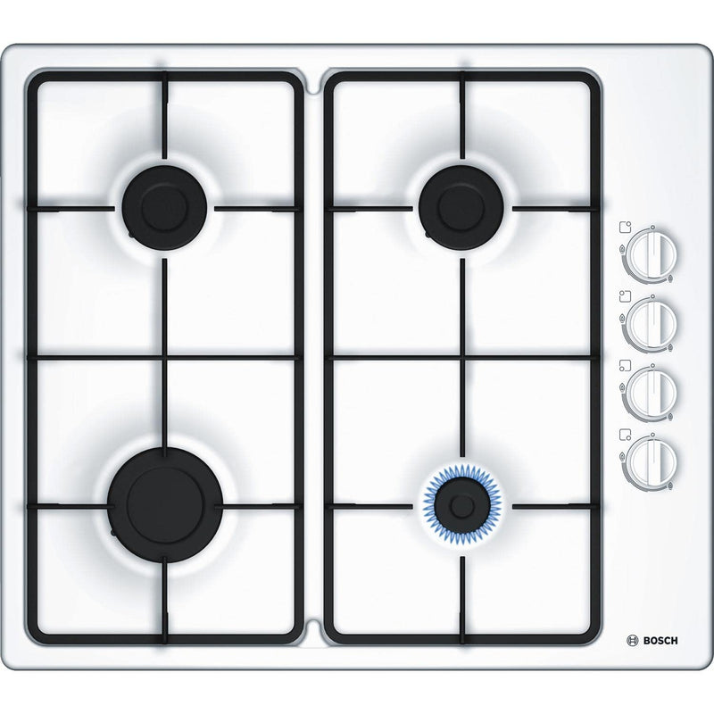 Bosch PBP6B6B60 Gas Hob, 60cm, Black, Serie 2, Built-in