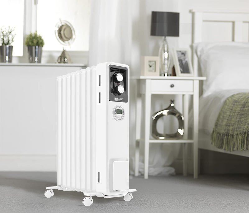 Dimplex 2kW Portable Eco Radiator, Oil Free Column Heater, White