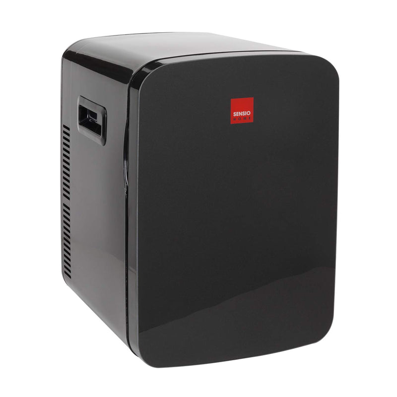 SensioHome 15L Mini Fridge Cooler/Warmer - AC/DC Power, Black