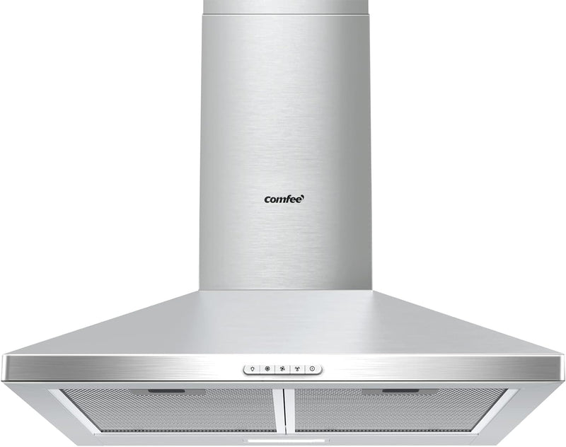 COMFEE' 60cm Chimney Cooker Hood PYRA17B-60 Wall Mounted Range Hood