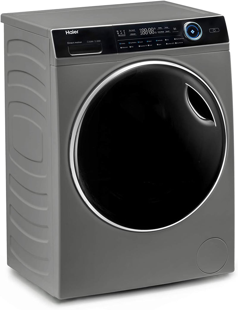 Haier Freestanding Washer Dryer, 10kg/6kg Load, 1400RPM, Graphite