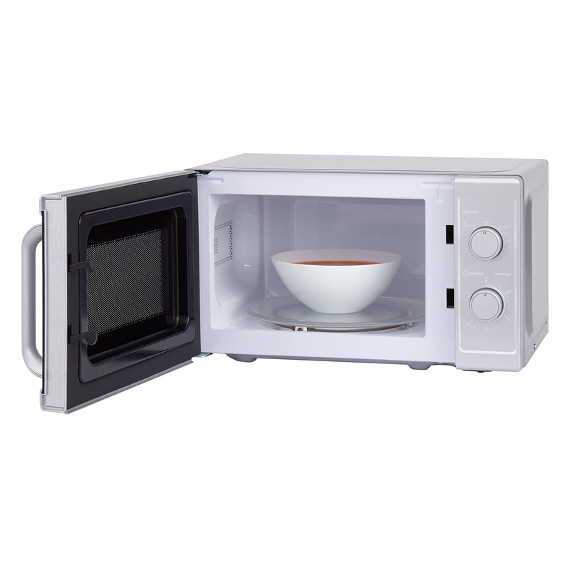 Cookology CMAFS20LSL Freestanding Microwave, 800W, Silver