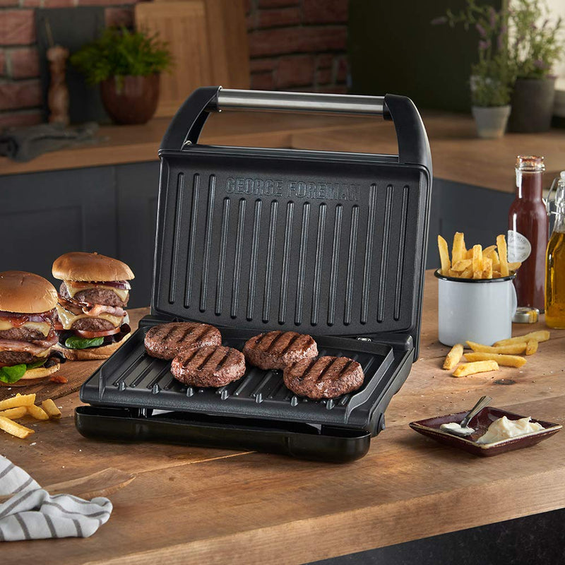 George Foreman Large Steel Grill - Grey, 1850W