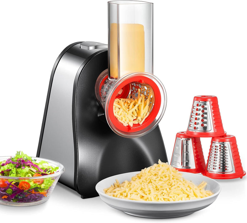 FOHERE Electric Cheese Grater - 150W Fruit & Vegetable Grater