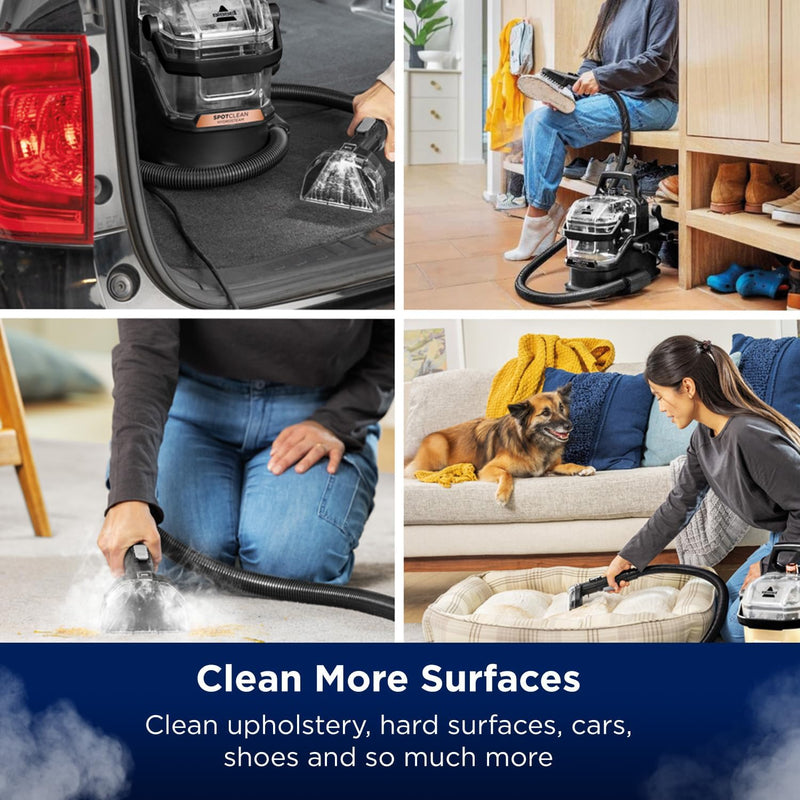 BISSELL® SpotClean® HydroSteam™ Portable 1000W Spot Cleaner 3689E