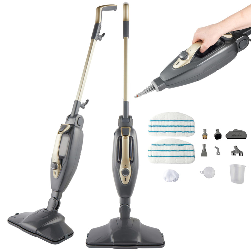 Beldray BEL01732TT Titanium 14-in-1 Steam Cleaner, 350ml Tank, 1300W