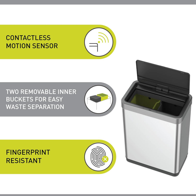 EKO Mirage X Recycling Sensor Kitchen Bin - Touch-free