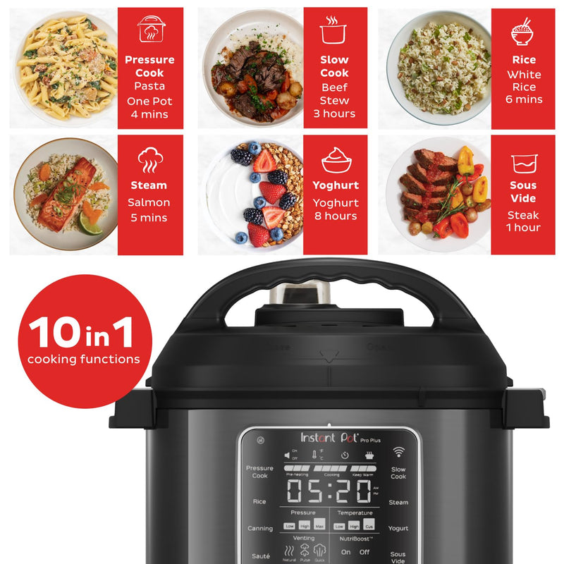 Instant Pot Pro Plus Multi-Cooker, 5.7L, Wifi Controlled