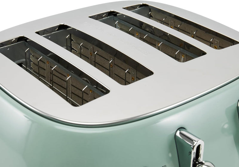 Haden Bristol Green 4-Slice Toaster - Wide Slots, Dual Browning Control