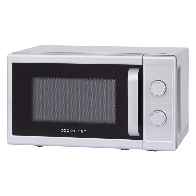 Cookology CMAFS20LSL Freestanding Microwave, 800W, Silver