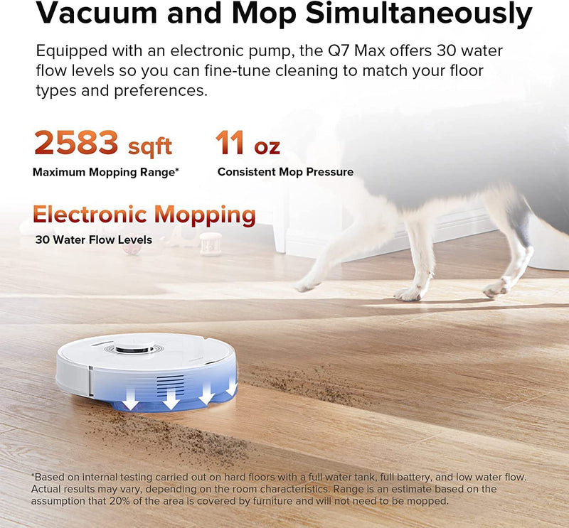 Roborock Q7 Max+ Robotic Vacuum: Hands-Free Cleaning, 4200Pa Suction