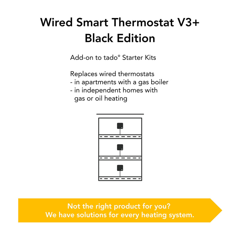 tado° Wired Smart Thermostat Kit V3+ - Control Anywhere