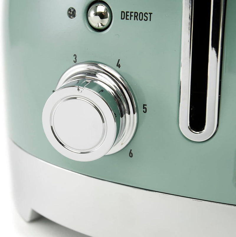 Haden Bristol Green 4-Slice Toaster - Wide Slots, Dual Browning Control