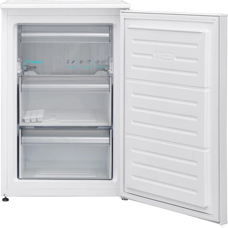 SHARP 54cm Freestanding Under Counter Freezer - Reversible Door, White