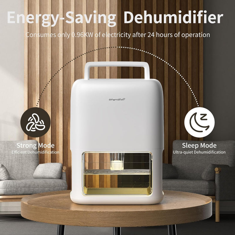 OMISOON 1800ml Dehumidifier: Quiet, Portable, Timer, Auto Shut Off