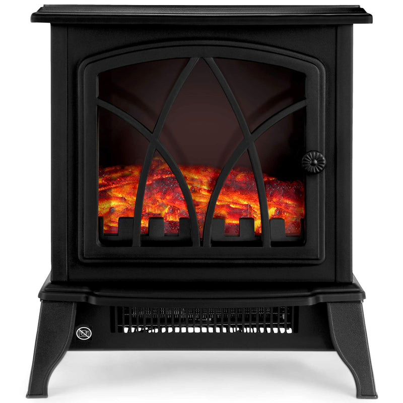 NETTA 2000W Electric Fireplace Stove: Flame Effect, 2 Heat Settings