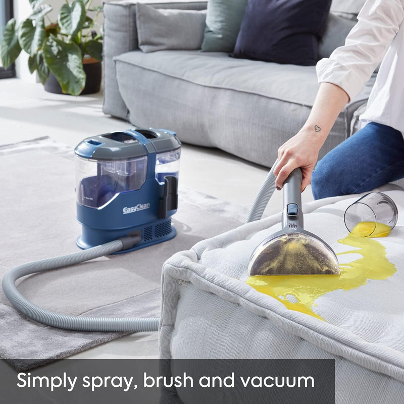 Vacmaster EasyClean Spot Cleaner: Powerful 800W Motor, 2 Tools, Solution