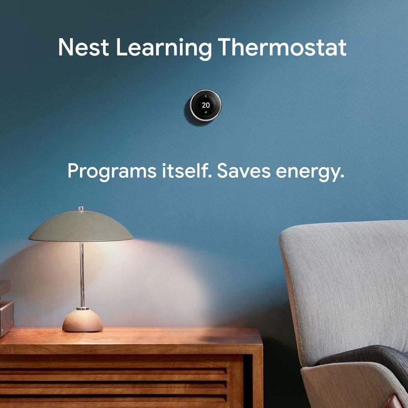 Google Nest Learning Thermostat 3rd Gen - Stainless Steel