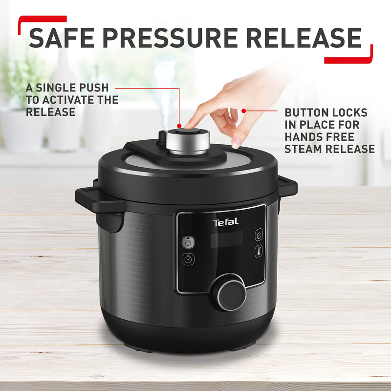 Tefal Turbo Cuisine Electric Pressure Cooker - 10 Programs, 4.8L