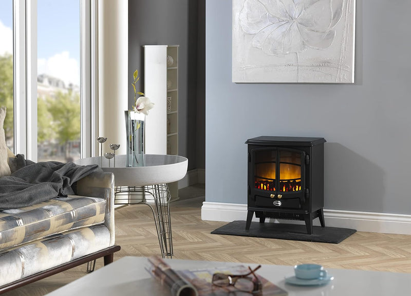 Dimplex Tango Electric Stove, Matte Black Free Standing, LED Flame