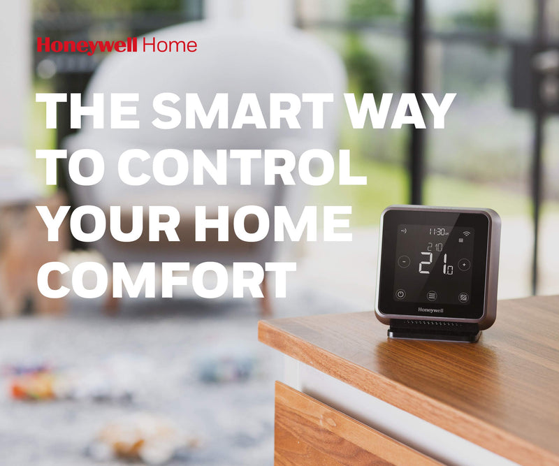 Honeywell T6R Wireless Smart Thermostat, works with Amazon Alexa Black