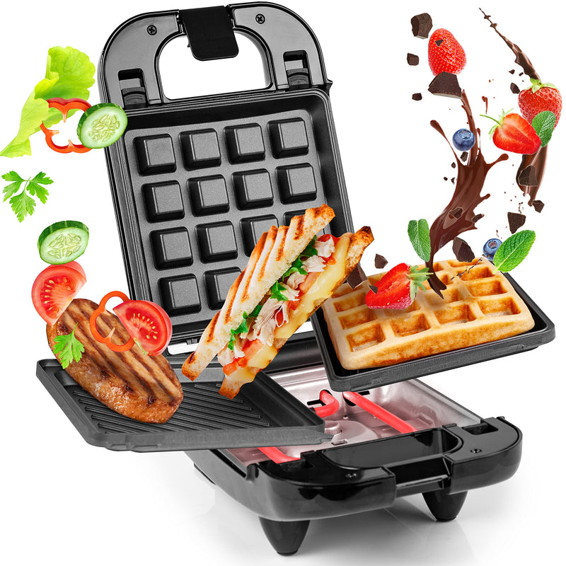 Duronic SWM60 Snack Maker - Waffle Iron, Panini Press