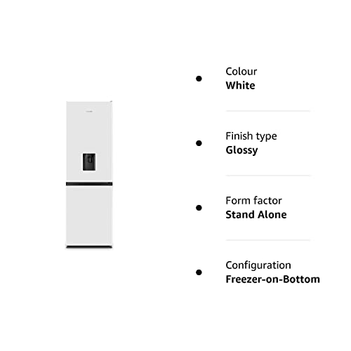 Hisense RB327N4WWE 55cm Fridge Freezer, 251L, Non-plumbed Dispenser