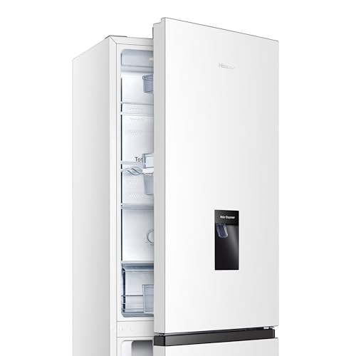 Hisense RB327N4WWE 55cm Fridge Freezer, 251L, Non-plumbed Dispenser