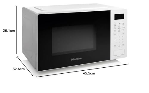 Hisense 700W 20L Digital Solo Microwave, White