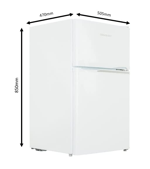 Cookology UCFF87 47cm Fridge Freezer, 87L, Adjustable Temp - Black