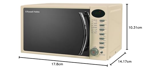 Russell Hobbs RHM1714B 17L Black Digital Microwave: Timer, Defrost