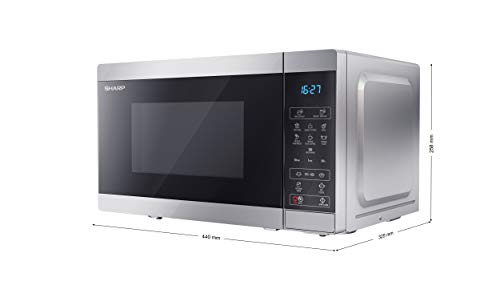 Sharp Compact 20L Microwave: 800W, 11 Power Levels, Defrost, LED Light