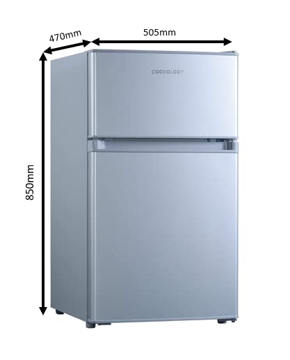 Cookology UCFF87 47cm Fridge Freezer, 87L, Adjustable Temp - Black