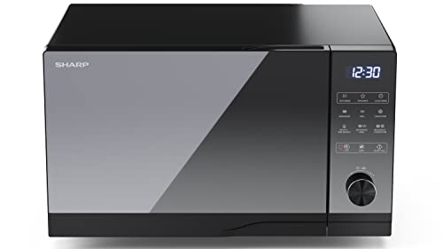 SHARP 28L Digital Microwave - 900W Grill, 11 Power Levels, Silver