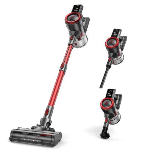 BuTure 450W Cordless Stick Vacuum, Smart Touch Display