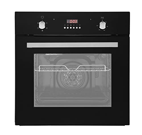 Cookology FOD60BK Built-in Electric True Fan Oven, Black