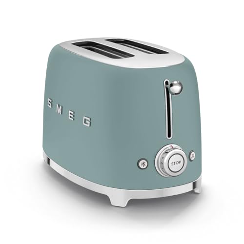 Smeg TSF01CRUK Retro Style 2 Slice Toaster - Cream