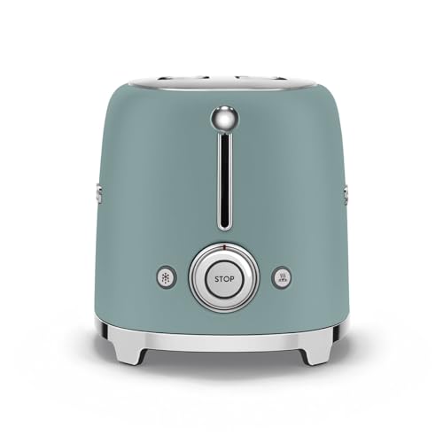 Smeg TSF01CRUK Retro Style 2 Slice Toaster - Cream