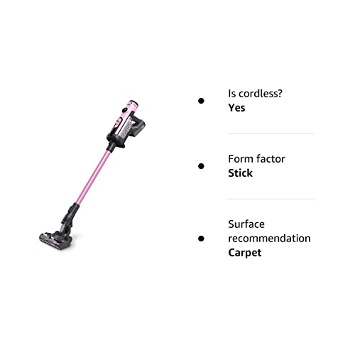 Henry Hetty Quick HET.100, Cordless Stick Vacuum, Pink, 300 W, 1 Liter