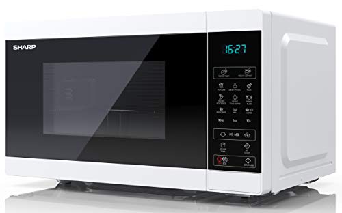 SHARP 28L Digital Microwave - 900W Grill, 11 Power Levels, Silver