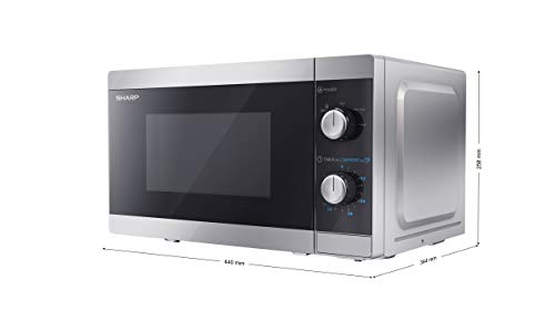 Sharp Compact 20L Microwave: 800W, 11 Power Levels, Defrost, LED Light