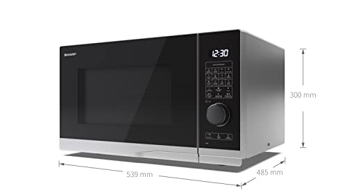 Sharp 25L Digital Combo Microwave - 900W, 1200W Grill, Silver