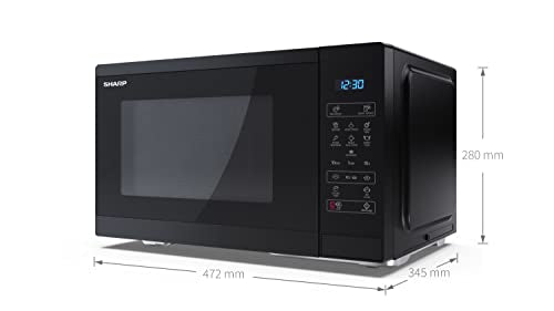 Sharp Compact 20L Microwave: 800W, 11 Power Levels, Defrost, LED Light